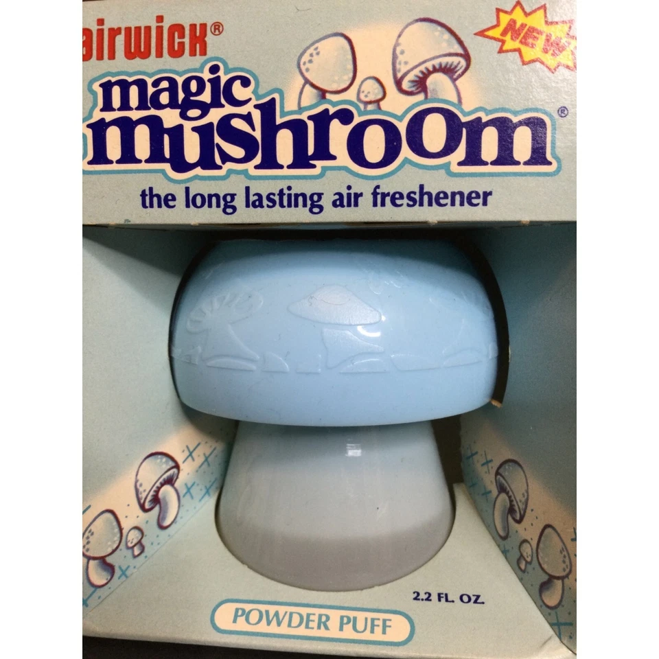 Lote De 3 Ambientadores De Colección Airwick Magic Mushroom Polvo Puff Aroma En Caja Foto 3 de 4