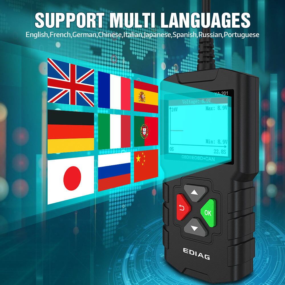 Automotive OBD Code Reader OBD2 Scanner Check Engine Fault Diagnostic