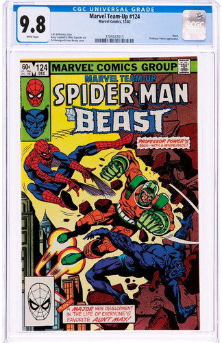 Marvel Team-Up #124 CGC 9.8 Spider-Man & Beast 1982 White Pages Amazing X-Men