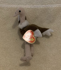 1993 TY Teenie Beanie Babies Plush STRETCHY THE OSTRICH Stuffed Animal - NWT
