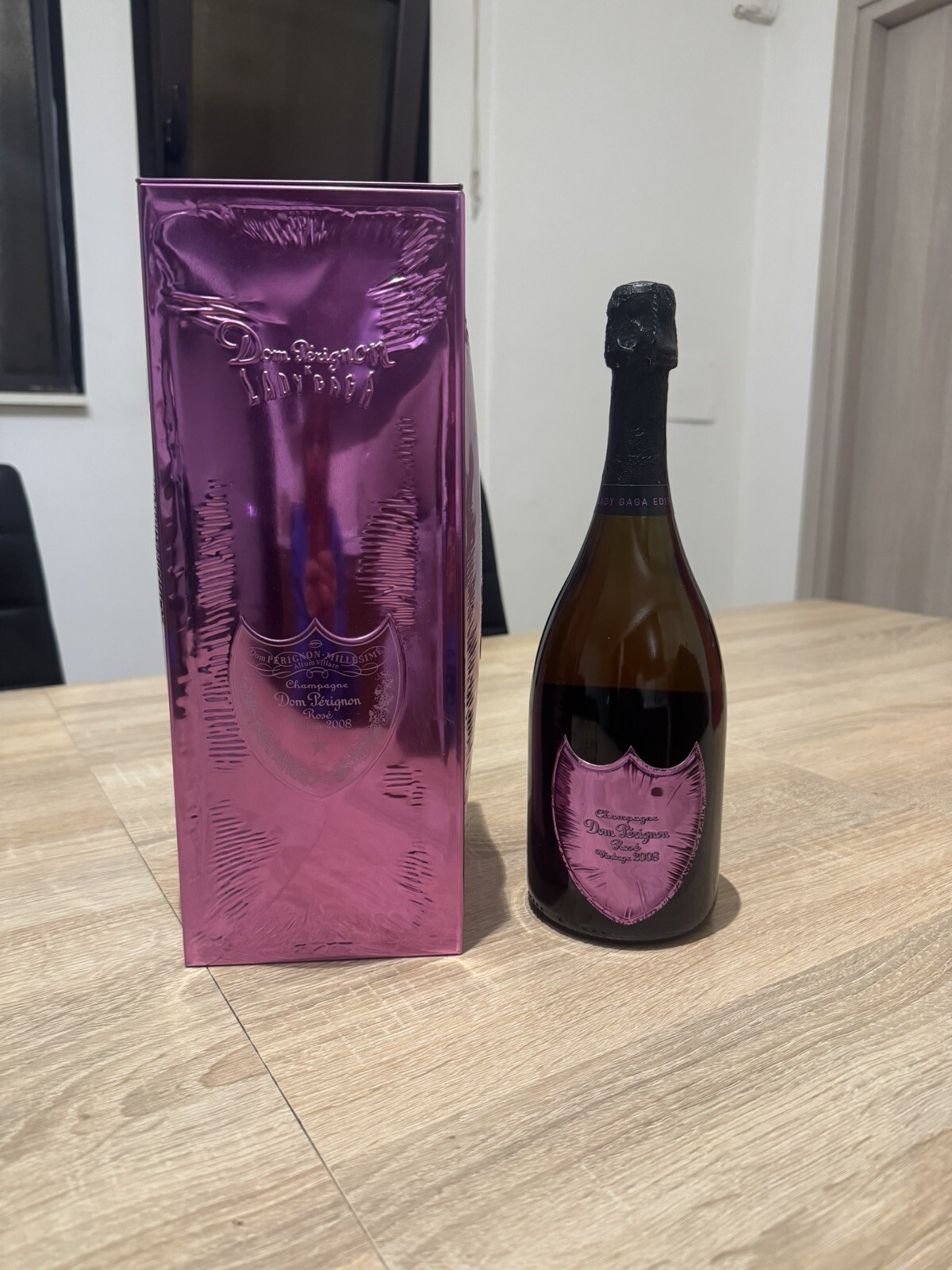 Dom Pérignon Champagne Rosé Vintage Lady Gaga Edizione Limitata 2008 in scatola