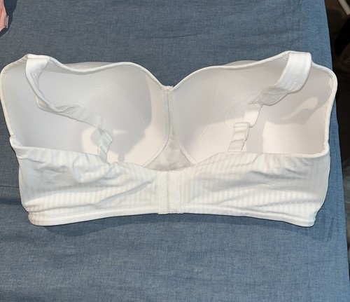 Playtex, 4707, full coverage, wireless bra, White stripes, size 42DDD - Picture 2 of 2