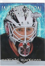 20/21 SKYBOX METAL UNIVERSE..MACKENZIE BLACKWOOD..INTIMIDATION NATION..DEVILS