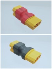 No Wires Parallel Battery Connector 2 XT-60 Male to 1 XT-90 Female Adapter