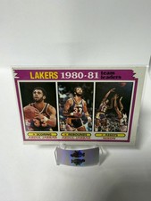 1981-82 Topps - Team Leaders Kareem Abdul-Jabbar, Norm Nixon #55