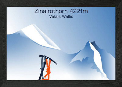 Zinal Grimentz Suisse Gerahmtes Wandbild Poster Leinwanddruck Bild