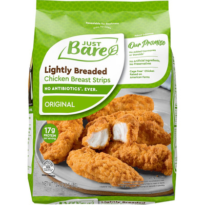 Lightly Breaded Chicken Breast Strips | Fully Cooked | 16G Protein |Frozen | 3
