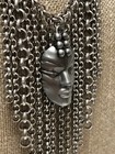Thierry Mugler Necklace 1990's Silver Tone Signed 18" — photo 3