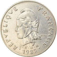 [#744627] Coin, French Polynesia, 50 Francs, 1985, Paris, EF(40-45), Nickel, KM: