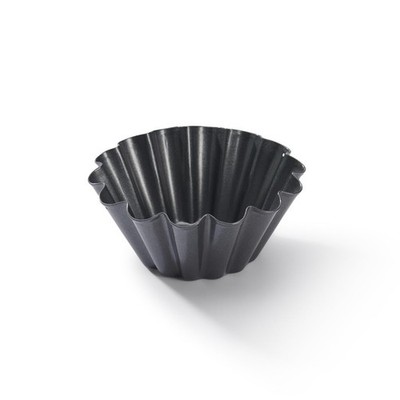Brioche Form aus Antihaftbeschichtetem Stahl  10 x 4,5 cm  4702.10, Schwarz