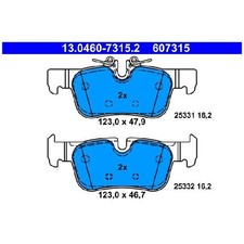 Satz Bremsbeläge Bremsklötze hinten für BMW I3 I01 X1 F48 X2 F39 | 23975762