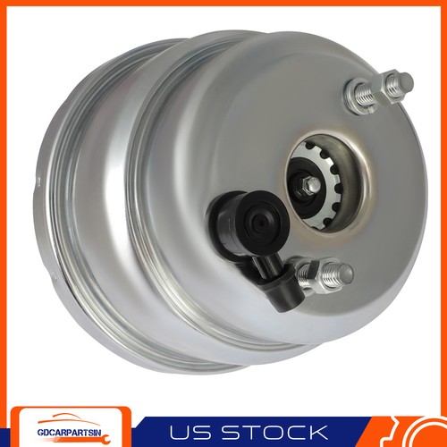 For Chevy GM PB7537 7" Dual Diaphragm Chrome Power Brake Booster Universal - Picture 8 of 8