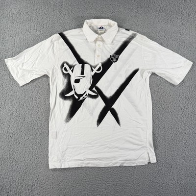 Vintage Las Vegas Raiders Shirt Mens Large White NFL Football Apex One 90s Tee