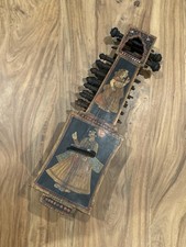 Antique Indian Folk String Instrument Painted Baul Ektara Dotara Lute