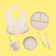 AEIOU Future Foodie Baby Feeding Gift Set - Oat Milk - BL-1225040 5863 z37b20