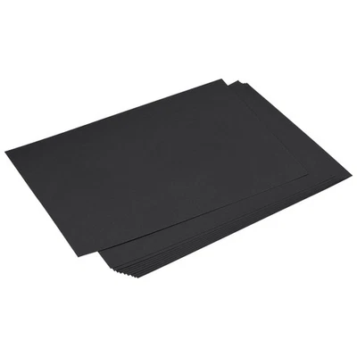 Papier pour scrapbooking 10,6x15,4" 250g/m² 20 feuilles noir - Photo 1/4
