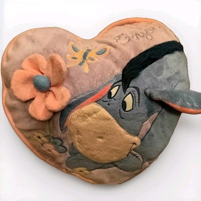 Disney Eeyore Kissen weiches Plüschkissen Spielzeug Herzform  