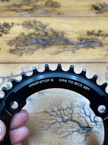 Wolf Tooth Drop-Stop B GR8 110 BCD 36 Tooth Chain Ring - Picture 2 of 3