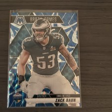 Panini Mosaic 2025 Zack Baun Prizm #268 International Games Philadelphia Eagles