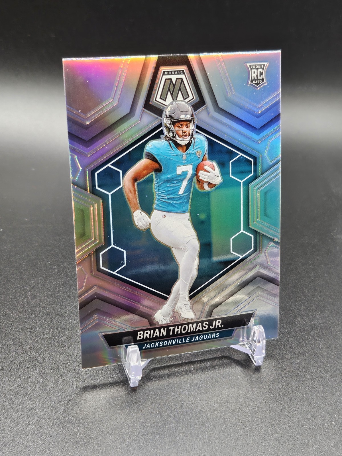 2024 Panini Mosaic - Rookies Brian Thomas Jr. #323 Silver Prizm (RC)