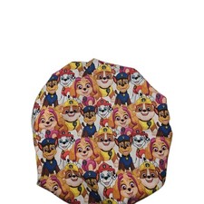 Paw Patrol SATIN LINED Bouffant Scrub Nurse Cap With Adjustable String