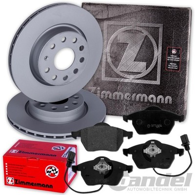 ZIMMERMANN BREMSSCHEIBEN 320mm + BELÄGE VORNE für AUDI A4 8E B6 B7 SEAT EXEO 3R