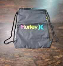 Hurley Cinch Sack Drawstring Bag Backpack Gym School Tote Multicolor Ombre O/S