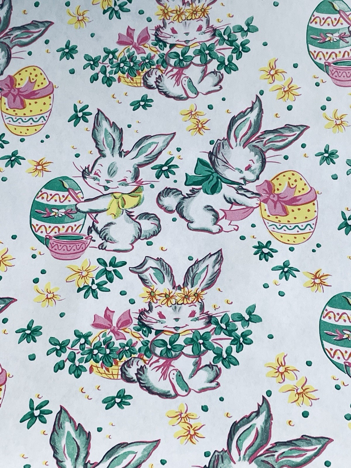 Gift Wrap  Painting Eggs  1940 Nos