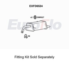 Rear Muffler Silencer Insert Exhaust System Fits Ford Ecosport EuroFlo EXFD6524