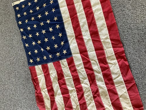 48 star 3x5 cloth flag show legit wear bo1 - Picture 8 of 9