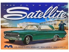 Skill 3 Model Kit 1965 Plymouth Satellite 125 Scale Model By Moebius Moe-1215