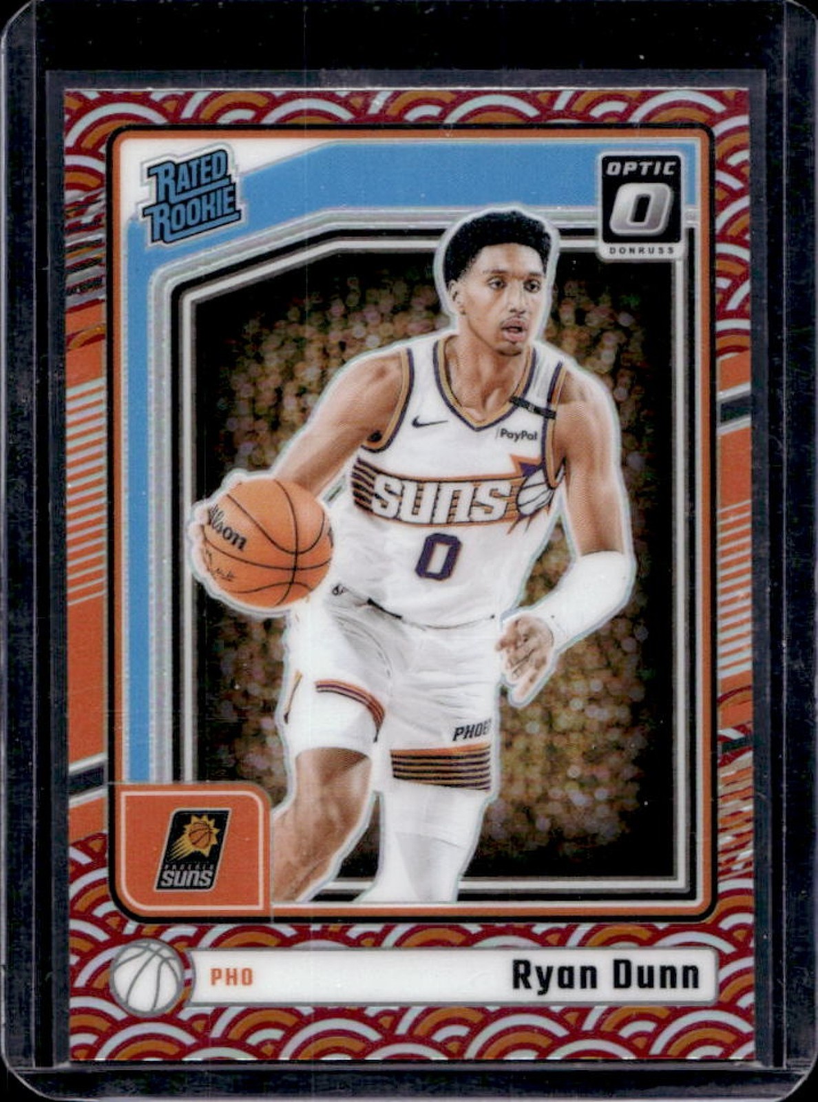 2024-25 Donruss Optic Ryan Dunn SP Photon Prizm Rated Rookie #279 Suns
