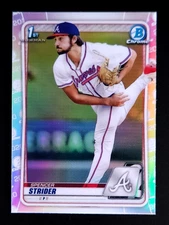 Spencer Strider RC 2020 Bowman Draft 1st Chrome Refractor Atlanta Braves NM+QTY+