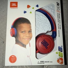 JBL By Harman JR310 Wired On-Ear Headphones For Kids In Red Db Safety For Kids