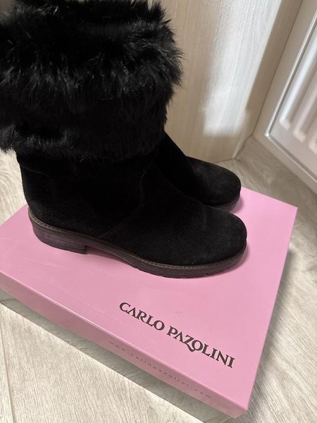 Women Carlo Pazolini Boots Black Suede 38