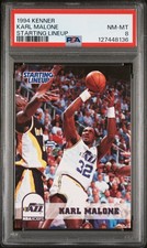 1994 KENNER STARTING LINEUP KARL MALONE PSA 8