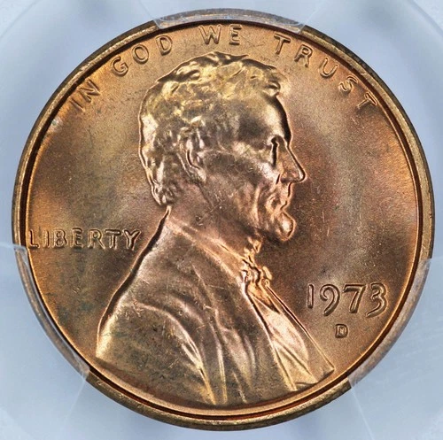 1973-D Lincoln Memorial Cent — photo from the most recent tracked eBay sale