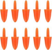 200pcs Mini Snowman Noses for Crafts - Orange Plastic Carrot Decorations