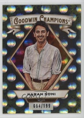 2025 Upper Deck Goodwin Champions Yellow Circles 64/199 Karan Soni #80 6kv