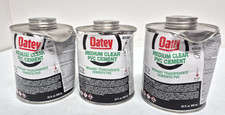 Oatey Quart Medium-Bodied Clear PVC Pipe Fitting Cement 31020 New Lot of 3