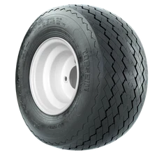 GTW Golf Cart Wheel & Tire Combo 18 Inch Topspin Sawtooth Tire & 8" White Wheel