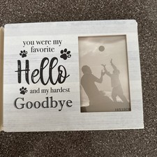 Pet Memorial Frame Dog The Road To My Heart Is Paved With Paw Prints 4x6 Photo