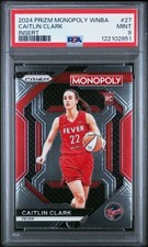 CAITLIN CLARK 2024 Panini Prizm Monopoly WNBA Prizm Skills (RC) PSA Mint 9! 🔥🔥