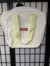 Supreme New York FW20 Canvas Tote White With Red box Logo Label Authentic