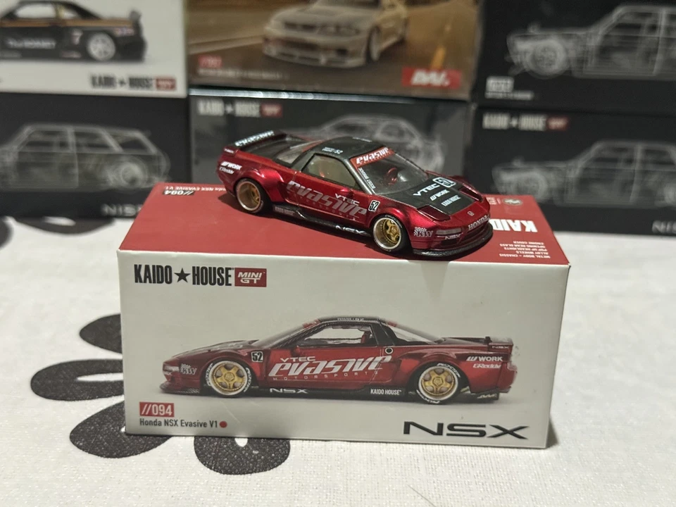Kaido House x Mini GT 1:64 Honda NSX Evasive V1 Red Open Box VHTF!!! 094 LOOK… - image 2 of 4