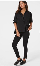 New Spanx supersmooth  PerfectFit Ponte Zip Legging, Classic Black Size Medium