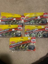 5x lot Berkley 5" Powerbait 4” swim shad bunker 4ct new nip fishing mpss4-bnk
