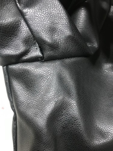 Blank NYC Black Smooth Faux Leather Moto Jacket Size Large - Picture 12 of 13