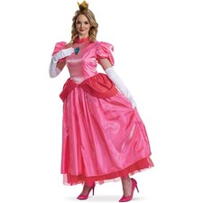 Disguise Licensed Super Mario Princess Peach Elevated Adult Women Costume 164589