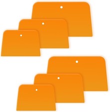 Reusable Plastic Car Body Filler Spreaders 6-piece Squeegee Tools For Automotiv